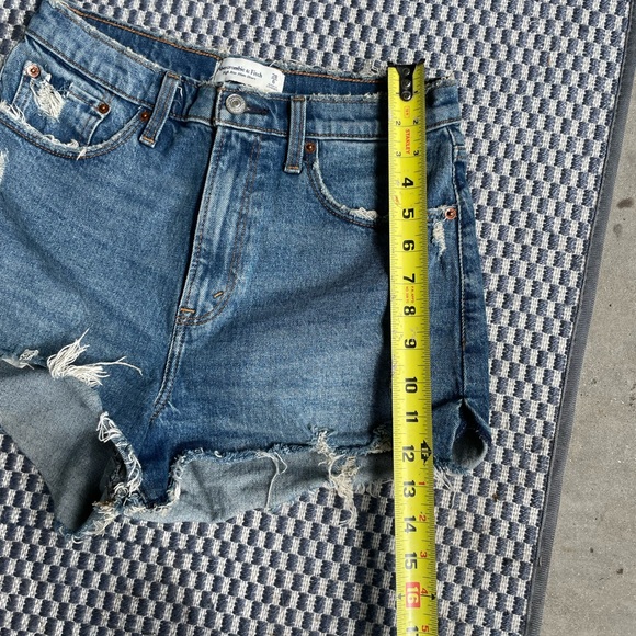 Abercrombie High Rise Mom Denim Shorts - Picture 7 of 11
